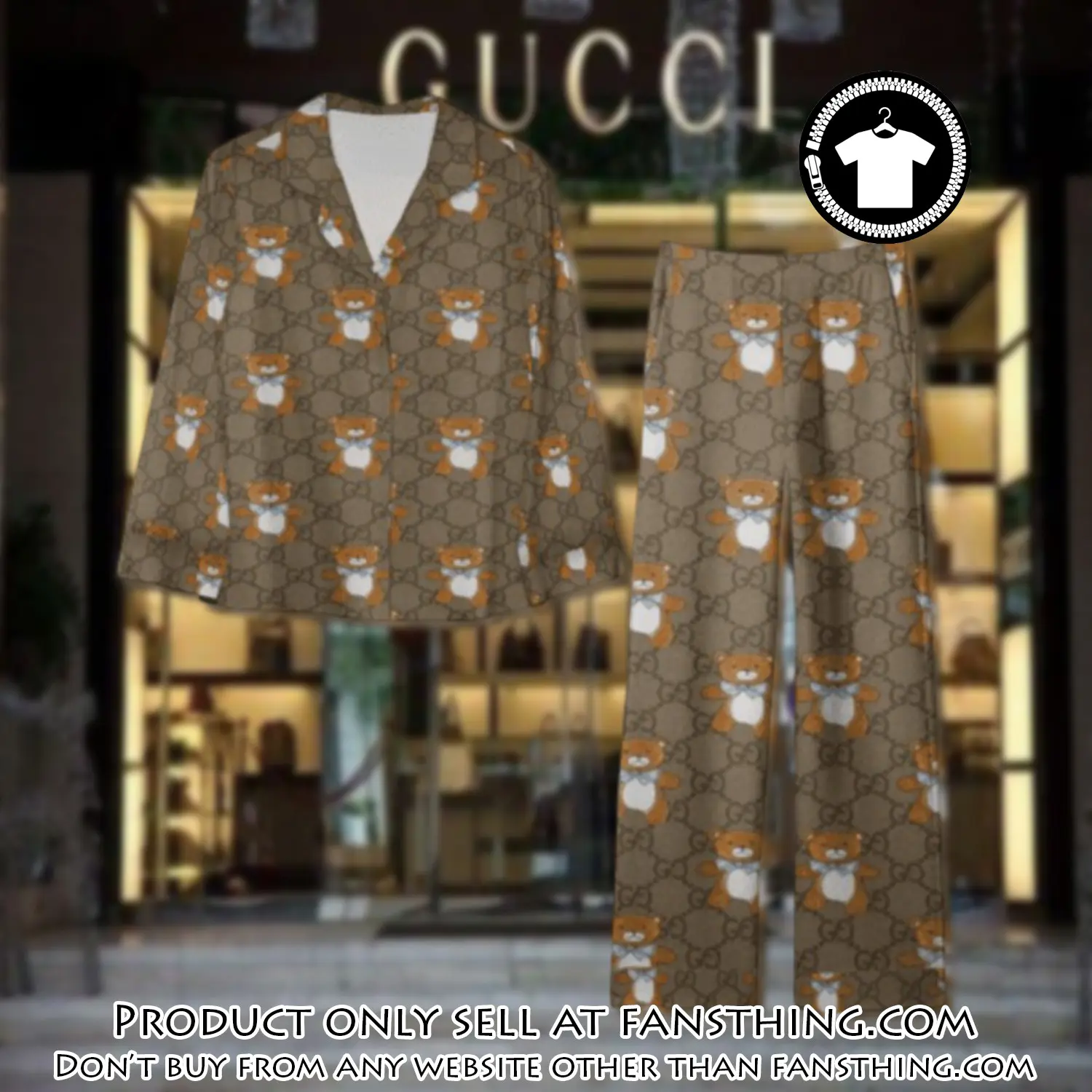 Trending luxury gc satin pajama set pjs1061 fst0729982